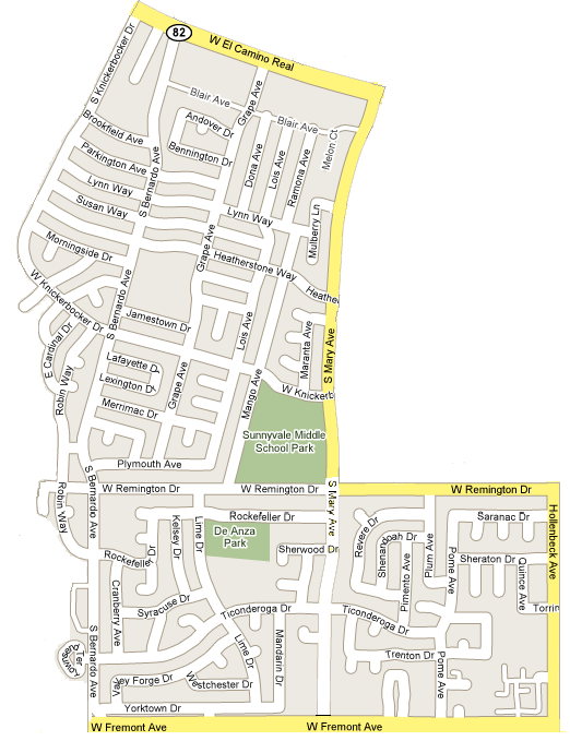 Cherry Chase Boundary Map